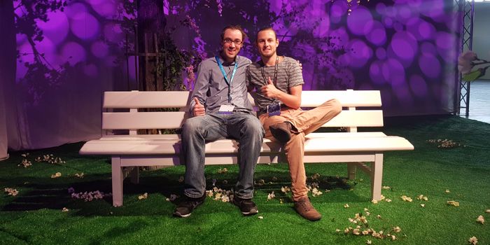 Ein letztes Foto von Thierry und mir an der Gamescom 2017 in Köln