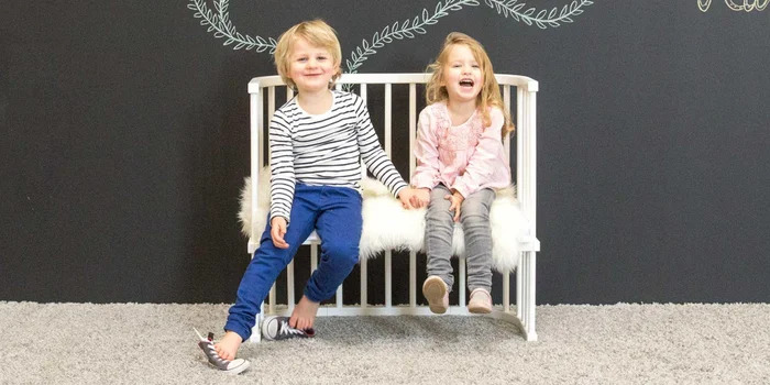 Riutilizzo di un letto supplementare come panca per bambini