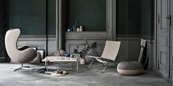 The "Egg Chair" was originally developed for the lobby of the Royal Copenhagen Hotel. Image: Republic of Fritz Hansen