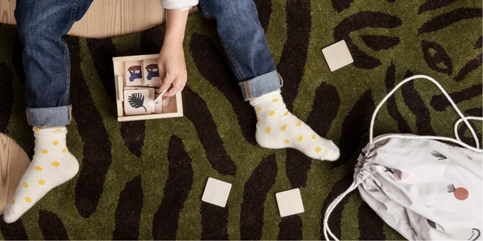 I tappeti accoglienti non sono solo per i bambini a quattro zampe. Foto: Ferm Living I tappeti accoglienti non sono solo per i bambini a quattro zampe. Foto: Ferm Living