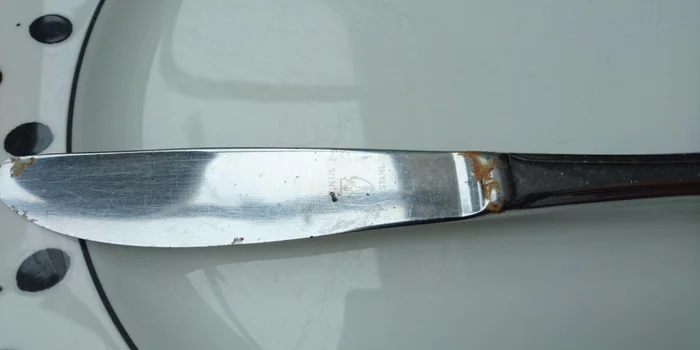 Schauen deine Messer trotz Geschirrspüler auch so aus? Dann hast du mit Flugrost zu kämpfen.