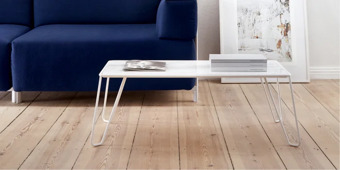 Yilmaz essentially consists of two parts: A marble tabletop and an airy steel frame. Picture: Objects of our days