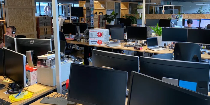 Keeping cool in an open-plan office without air conditioning isn't easy.