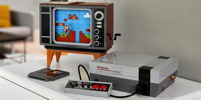 Super Mario va bientôt rebondir sur l'écran du dernier kit LEGO, la console NES. Source de l'image : GamesWirtschaft