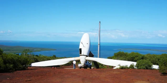 Windkraft in Neukaledonien: Eines von vielen Klimaschutzprojekten aus dem South-Pole-Portfolio.