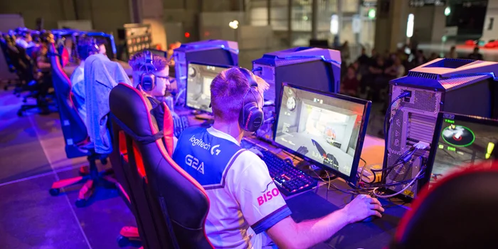 Ein E-Sports-Match an der Switzerlan in Bern. Ein E-Sports-Match an der Switzerlan in Bern.
