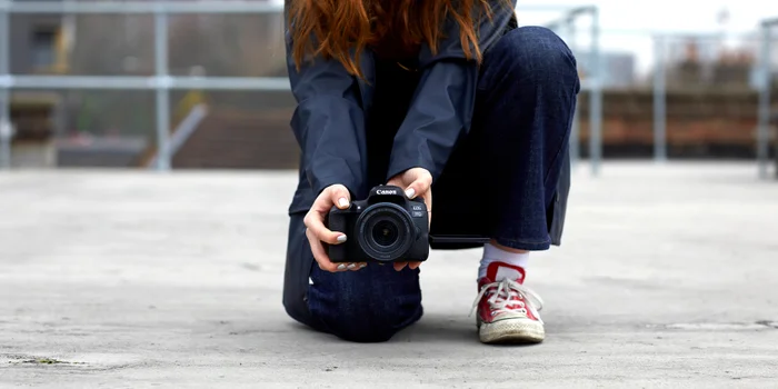 Powerful but still handy. The Canon EOS 77D.