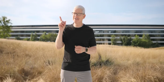 Capture d'écran de l'événement Apple de septembre 2023