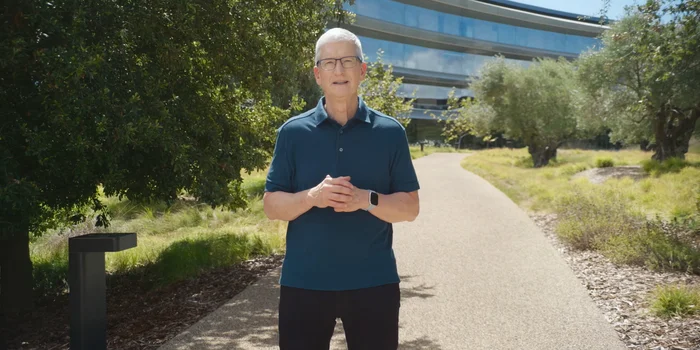 Screenshot del keynote Apple di settembre 2024