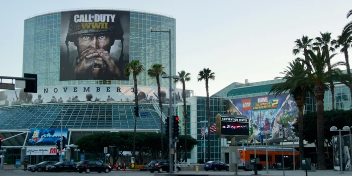 Il centro espositivo dell'E3 a Los Angeles prima della grande corsa. Immagine: stupore